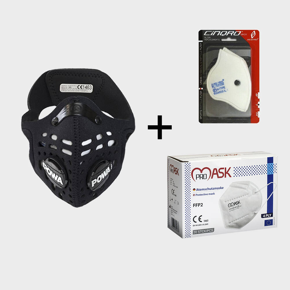 Respro CE Sportsta Black anti-smog mask